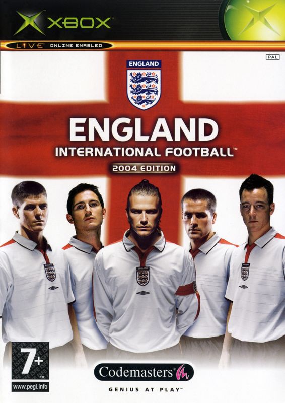 England International Football box art for Xbox